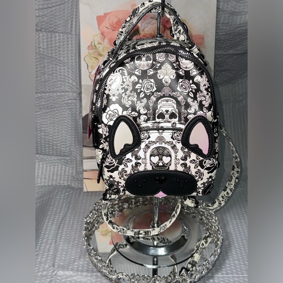 Betsey Johnson Bags Betsey Johnson Nwt Skull Roses Puppy